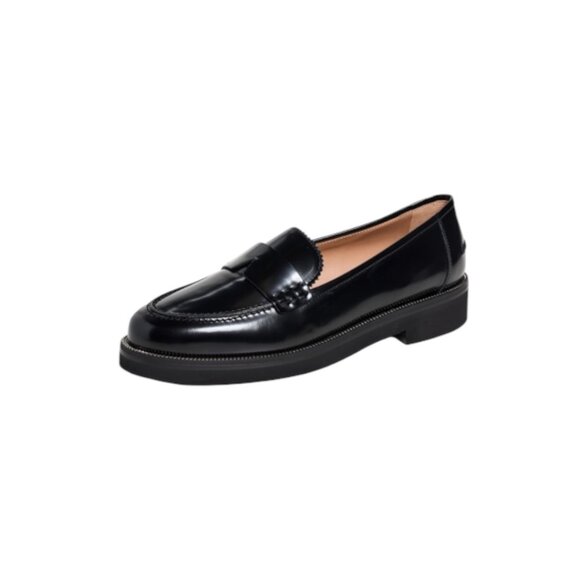 AQUAZZURA Aqua Loafers Black 38 1/2 - $795- Patent Leather Loafers -Size 8 US - Picture 1 of 13